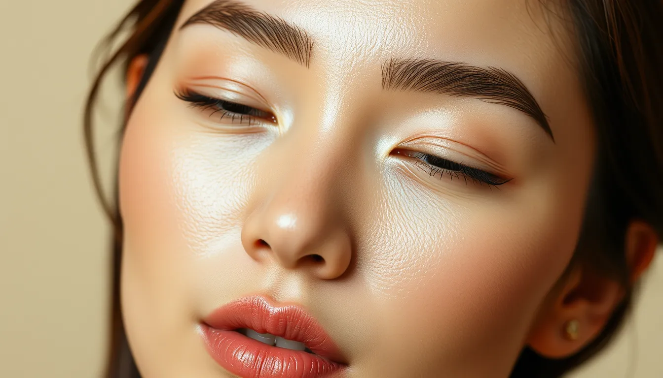 Close-up of natural-looking brow embroidery touch up result on a woman in Singapore, showing defined yet undetectable strokes