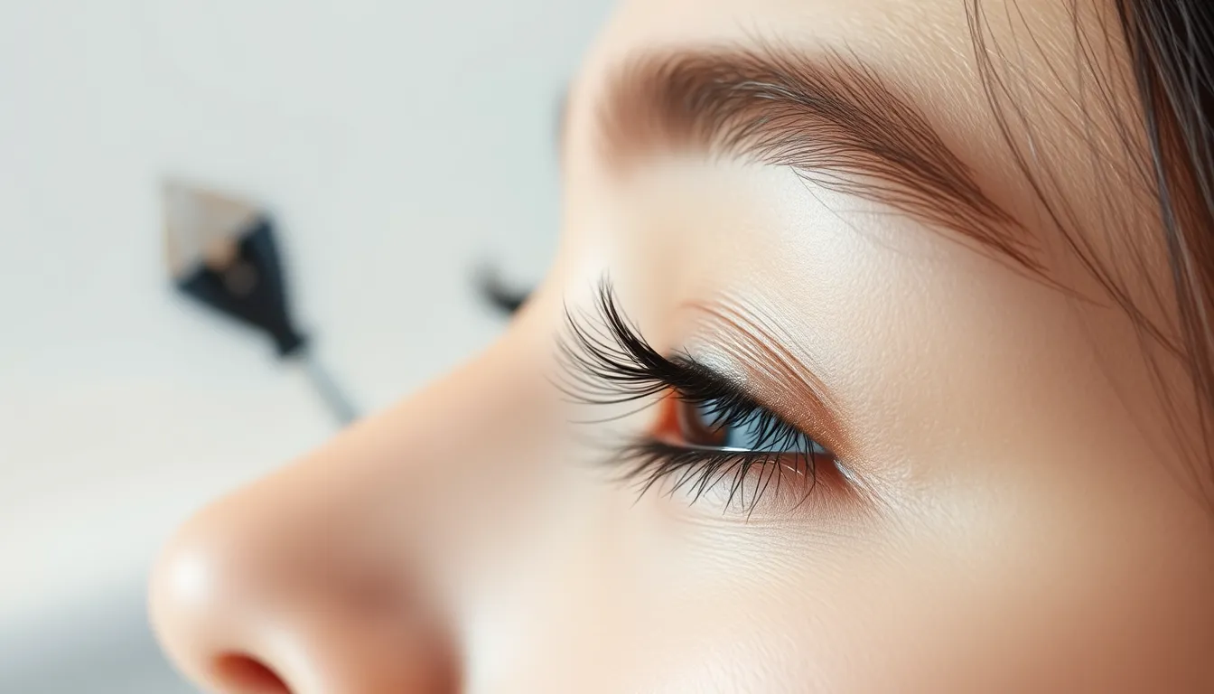 Natural eyelash extensions applied lash-by-lash at a Singapore lash studio — showcasing precise, undetectable results